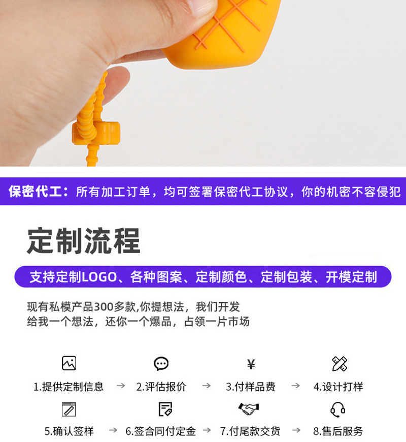 卡通动物硅胶捏捏乐食品级儿童减压玩具包包挂饰钥匙扣新奇特玩具详情17