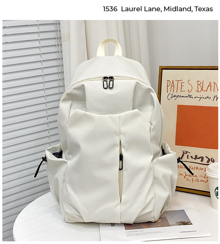 跨境新款双肩包大容量男女学生书包简约休闲短途出差商务电脑包详情24