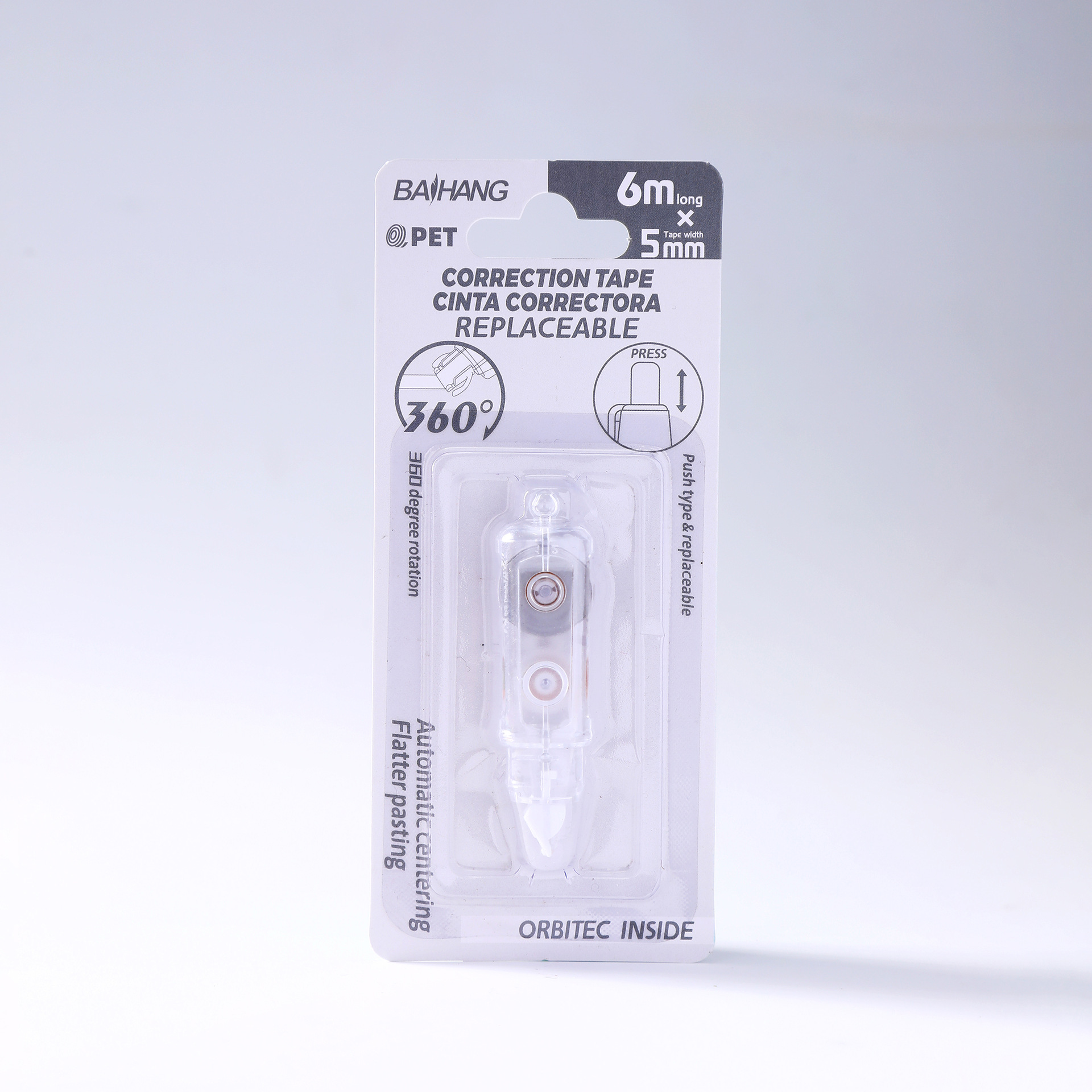 Cross-border correction tape, new pen-shaped mini portable correction tape, silent, smooth and shock-resistant error correction tape, wholesale correction tape pic 7