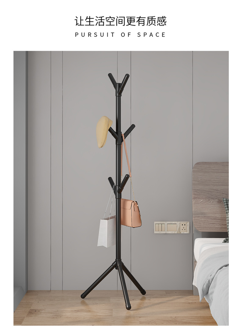 temu offers simple floor-standing tree-shaped coat racks for home use, bedroom standing clothes racks, and foyer hangers pic 10