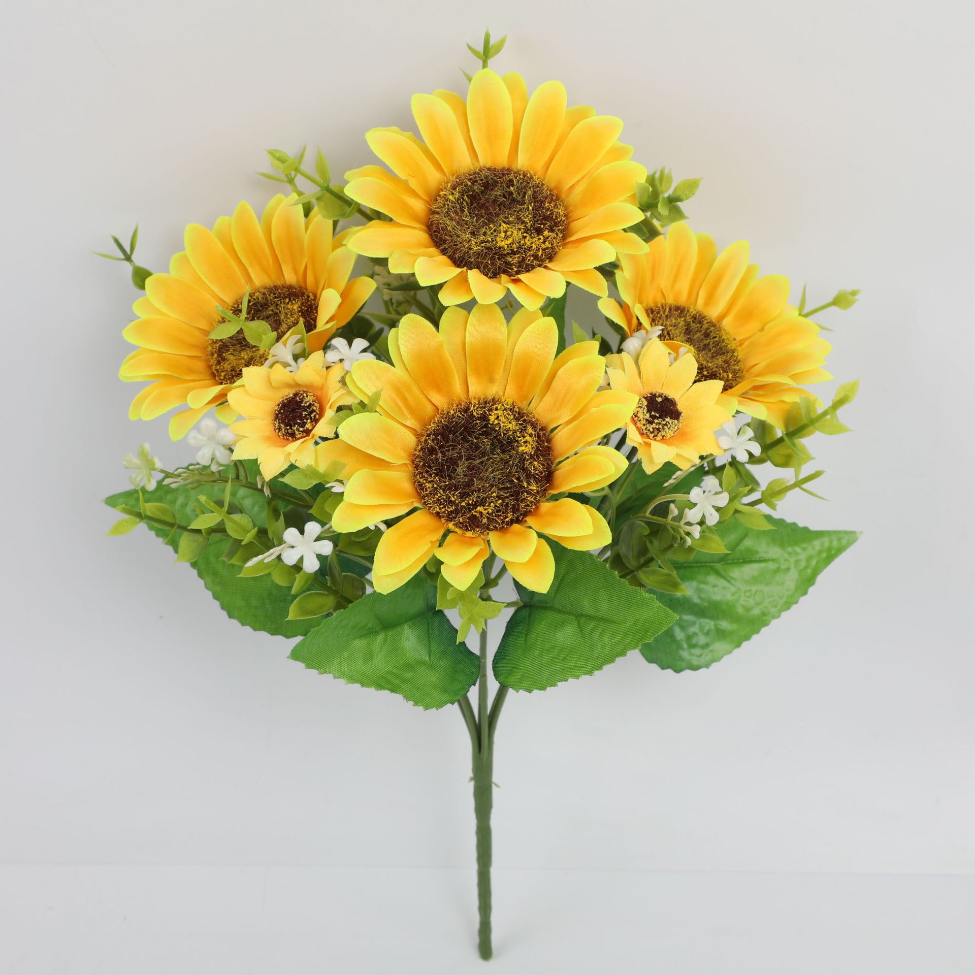 跨境热销仿真花向日葵雏菊太阳花家居装饰摆件户外绿植假花批发详情5