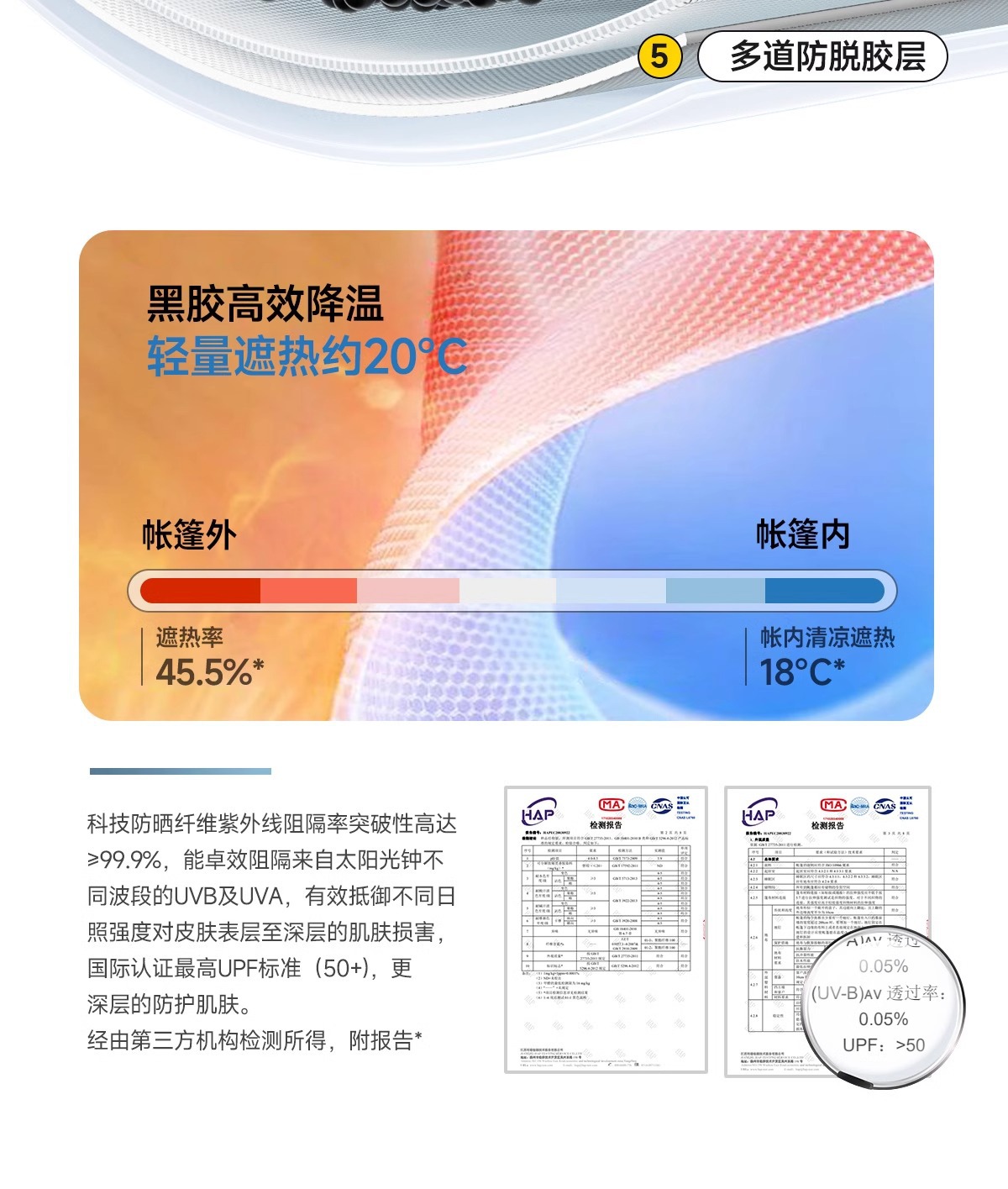 荒野拾光帐篷户外露营折叠便携式野营过夜装备全套黑胶加厚防雨详情15