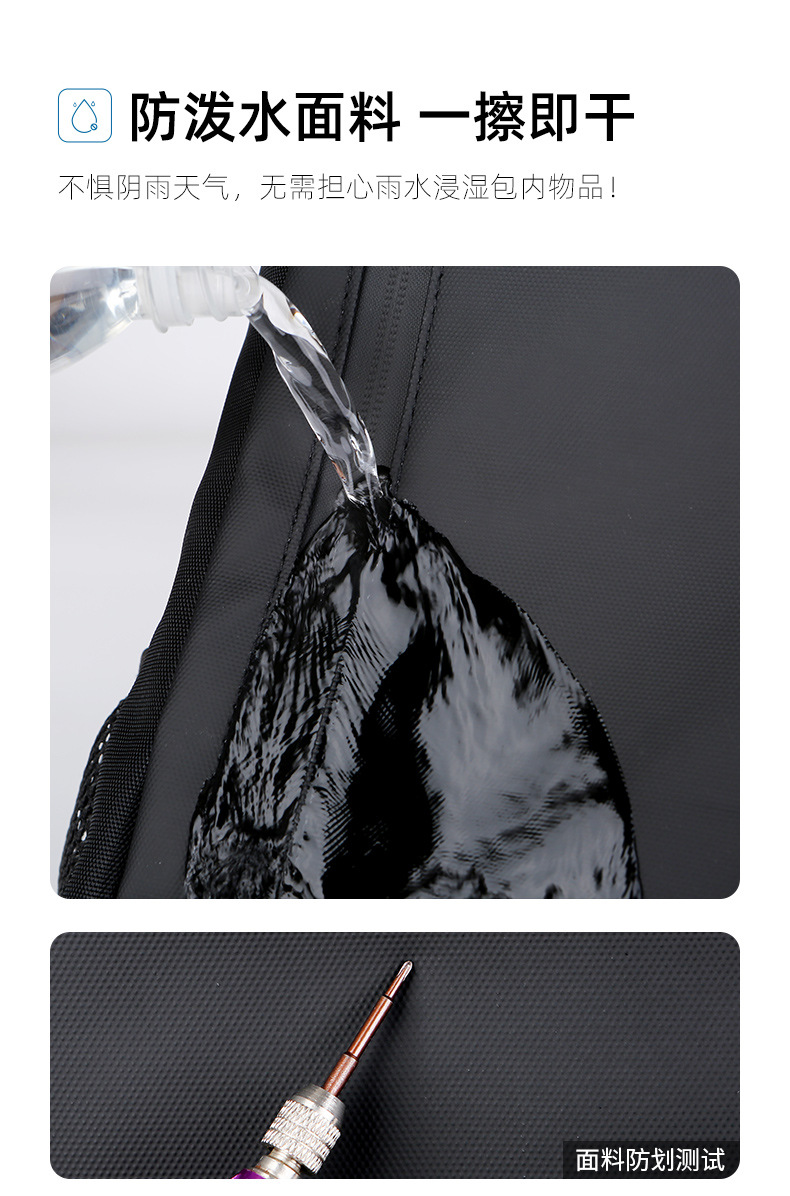 双肩背包跨境大容量电脑背包男多功能背包厂家批发可印logo双肩包详情9