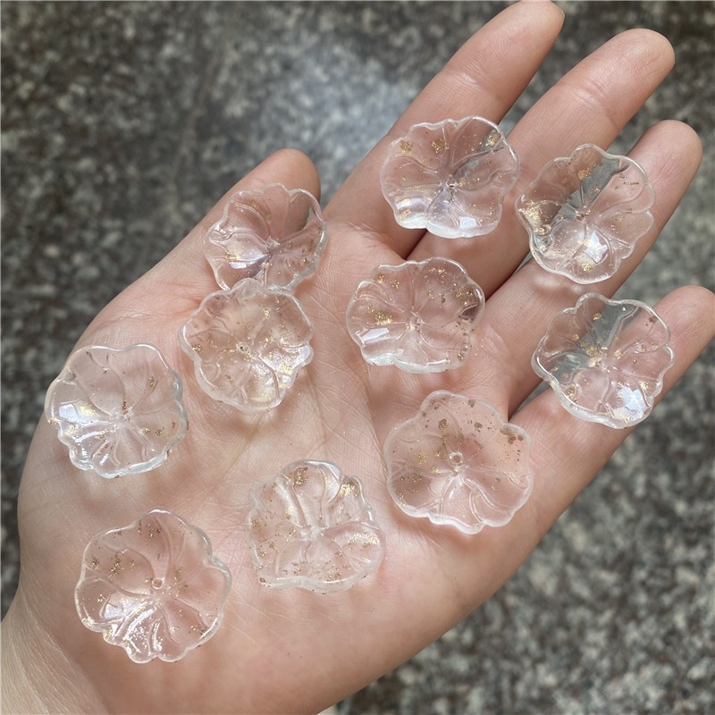 琉璃22*24mm立体圆荷叶diy古风发簪玉簪花叶子荷花步摇材料配件详情10