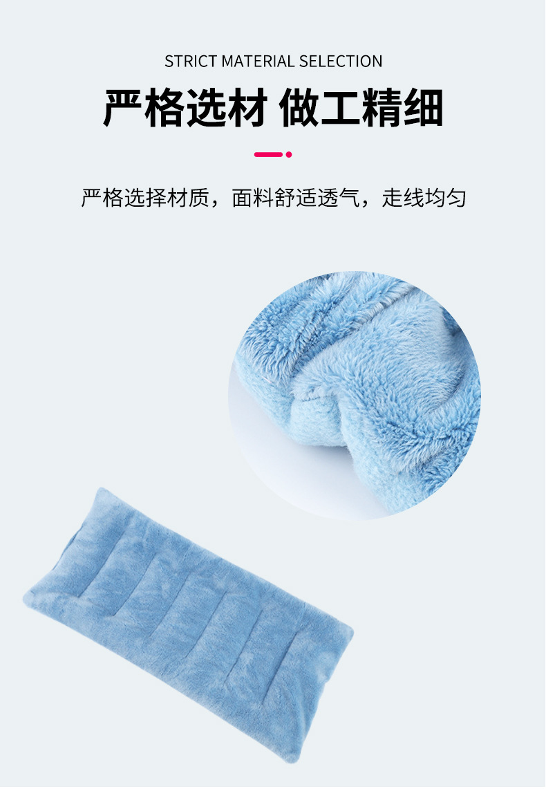 The hot compress neck pillow, filled with flaxseed, can be heated in the microwave. It is comfortable, breathable and fits the neck well. The large shoulder pillow is suitable for shoulder and neck therapy pic 4