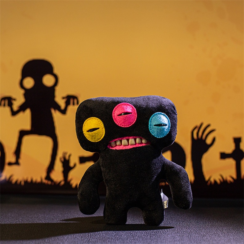 跨境新品 fuggler萌牙怪兽钥匙扣丑萌公仔手办挂件萌牙怪宝尖叫怪详情13