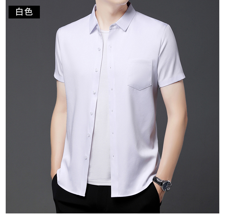 78102男装衬衫口袋款男士短袖短袖衬衫袖单排扣夏季标准78102详情7