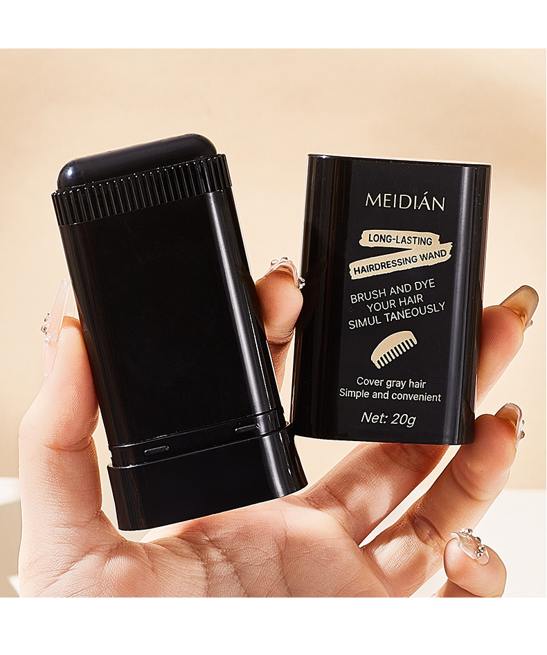 跨境专供MEIDIAN美发棒遮盖白发一次性短效补染剂黑发神器批发详情21
