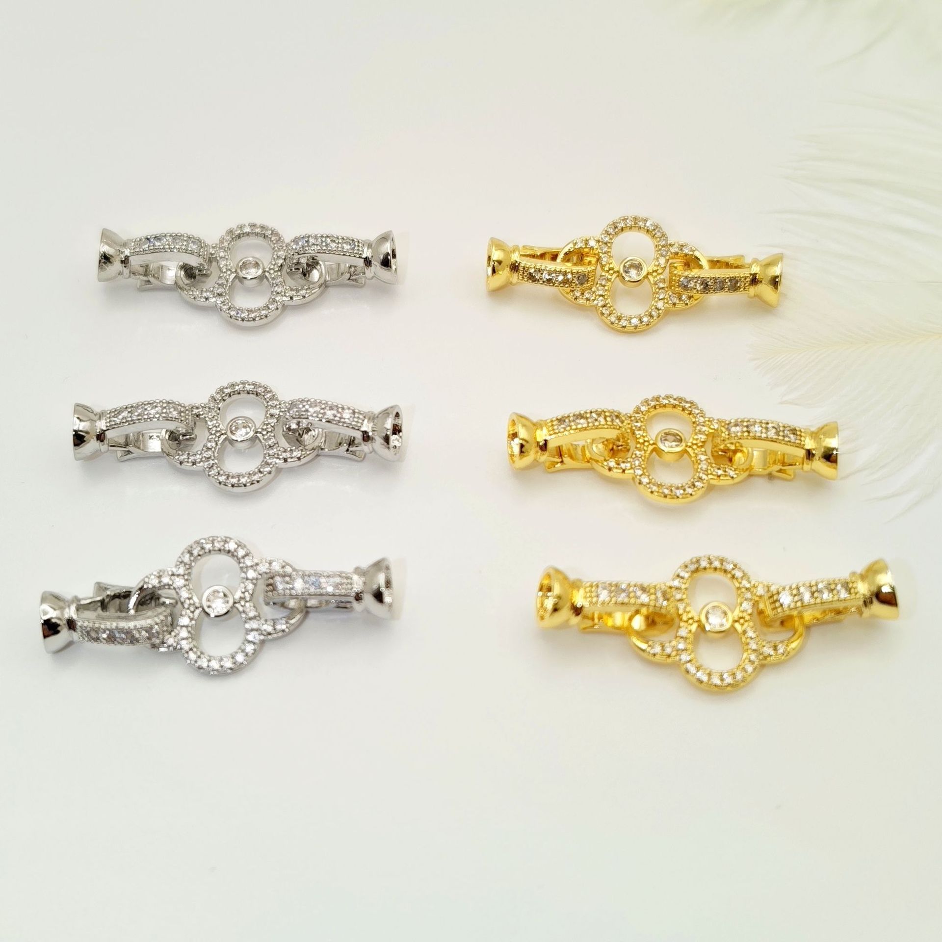 High-end strong color retention necklace clasp, pearl buckle, bracelet buckle, end buckle, universal buckle, diy jewelry accessories pic 15