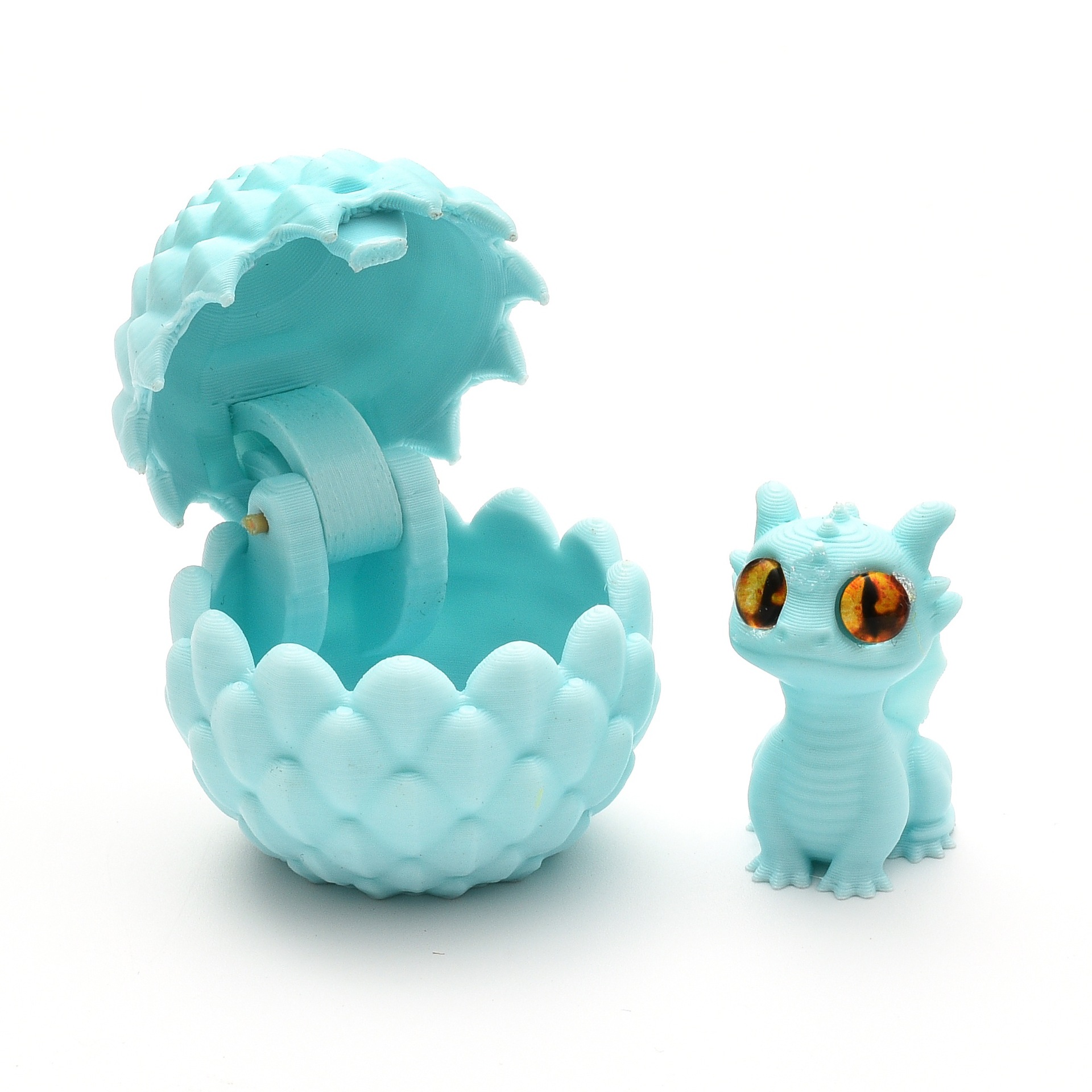 【跨境爆款】3D打印水晶小龙蛋套装玩具摆件桌面儿童迷你桌面装饰详情13