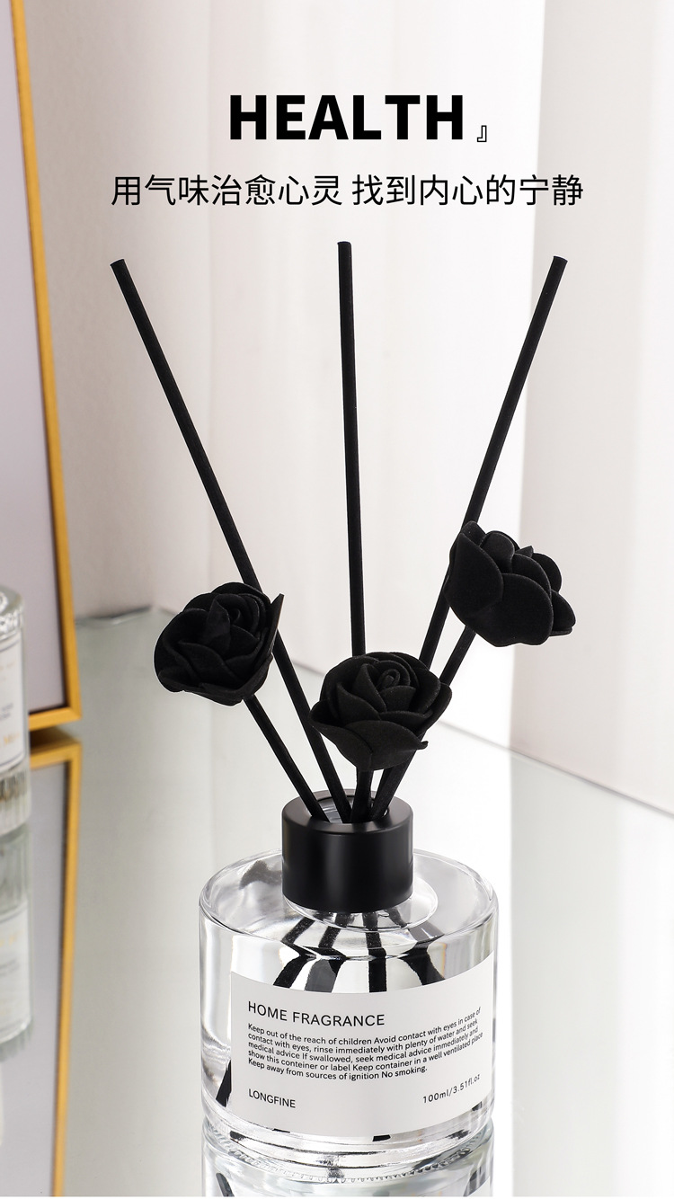 Black and white minimalist style, high-end, flameless aromatherapy, long-lasting indoor bedroom room perfume, bathroom fragrance pic 6