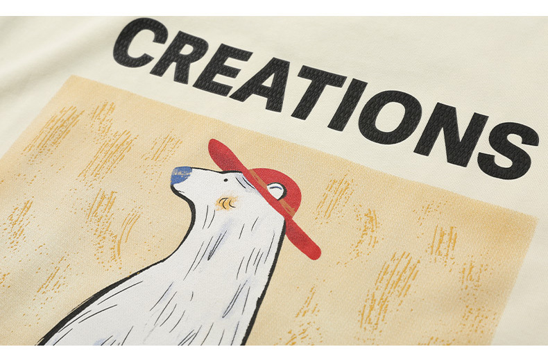 ALLIN 卡通印花短袖T恤男夏季美式重磅宽松百搭圆领五分半袖上衣详情40