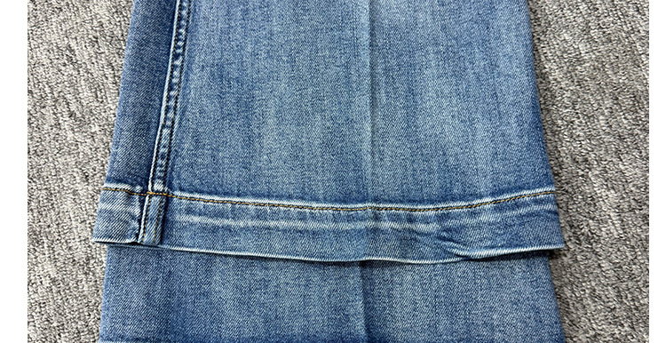 PL blue jeans for men and women, high-waisted loose, casual, versatile, wide-leg trousers with patch pockets, European and American style 2026 new style pic 23