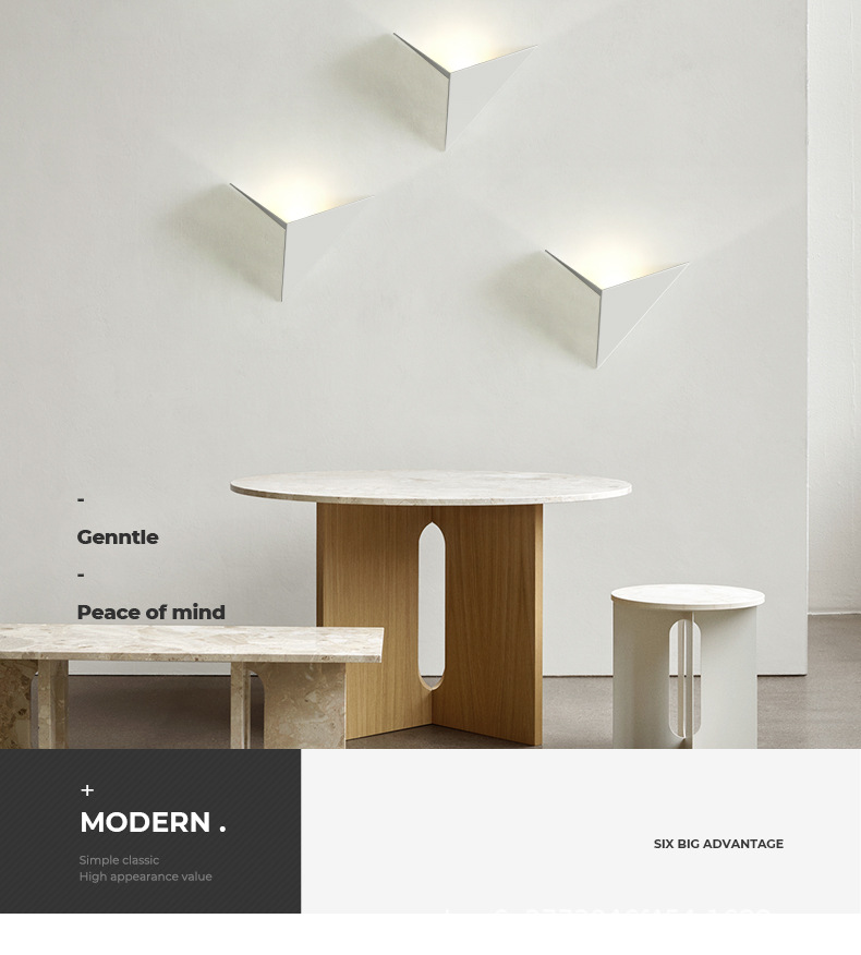 极简几何壁灯卧室床头小夜灯艺术客厅背景墙灯走廊过道壁灯详情19