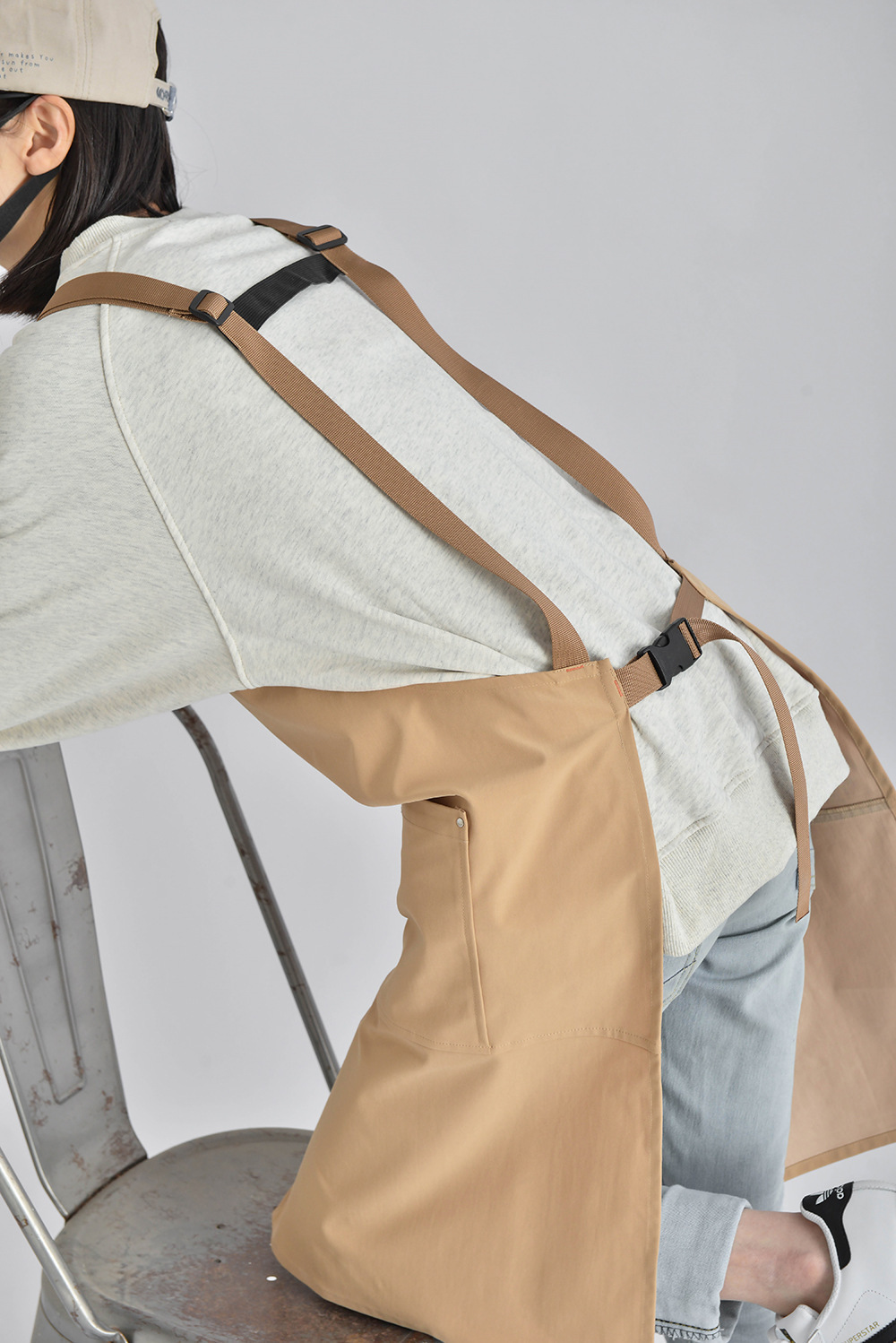 外贸工厂韩日防水式咖啡餐厅帆布围裙罩衣工作服围兜纯棉厨房制服详情23