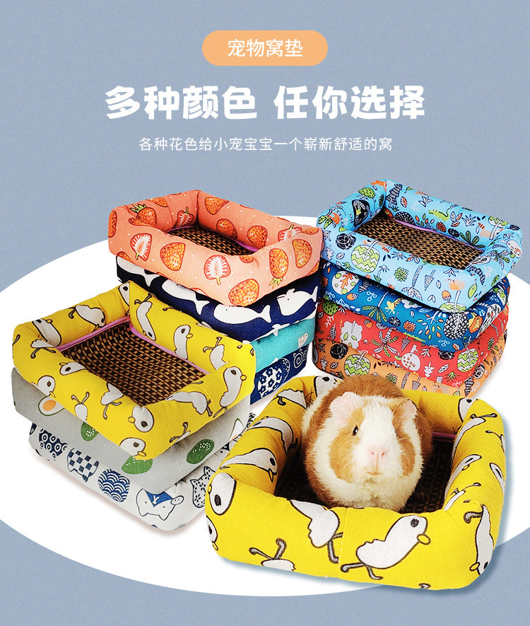 Summer cat beds, cool beds, cat MATS, rattan MATS, dog beds, small and medium-sized dog teddy pet beds, ice beds, cat supplies pic 4