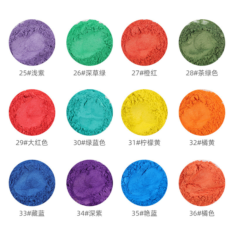 史莱姆diy珠光粉滴胶模具肥皂蜡烛闪粉偏光粉云母粉批发详情16