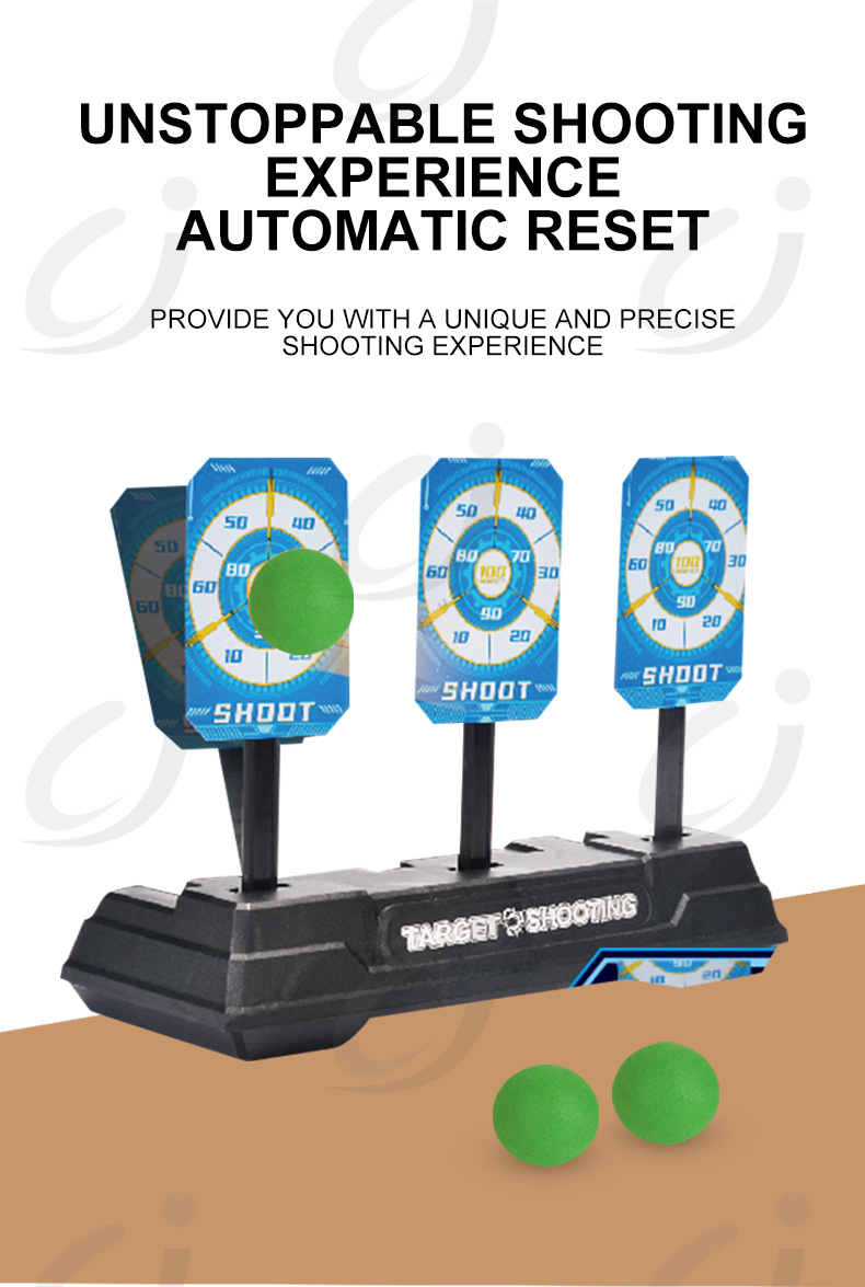 Pistola de juguete aerodinámica transfronteriza para niños pistola de tiro deportivo blanco pariente interactivo infantil pistola de juguete de tiro eléctrico pic 8