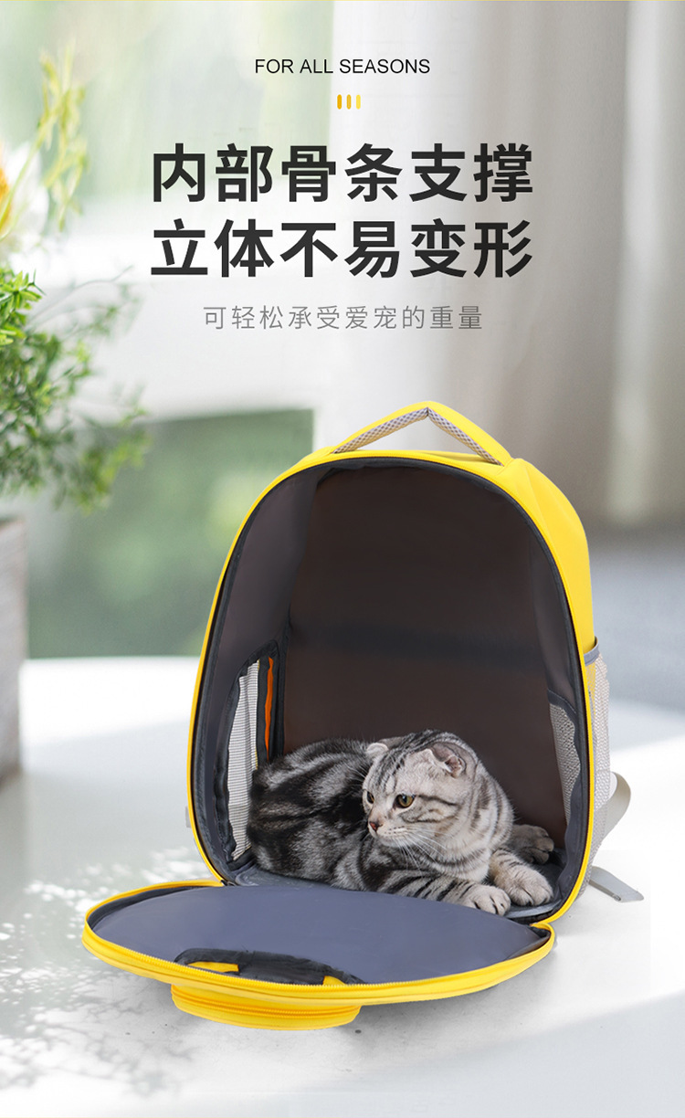 可爱双肩宠物包包新款卡通轻便太空舱猫咪背包大容透气双肩猫包详情8