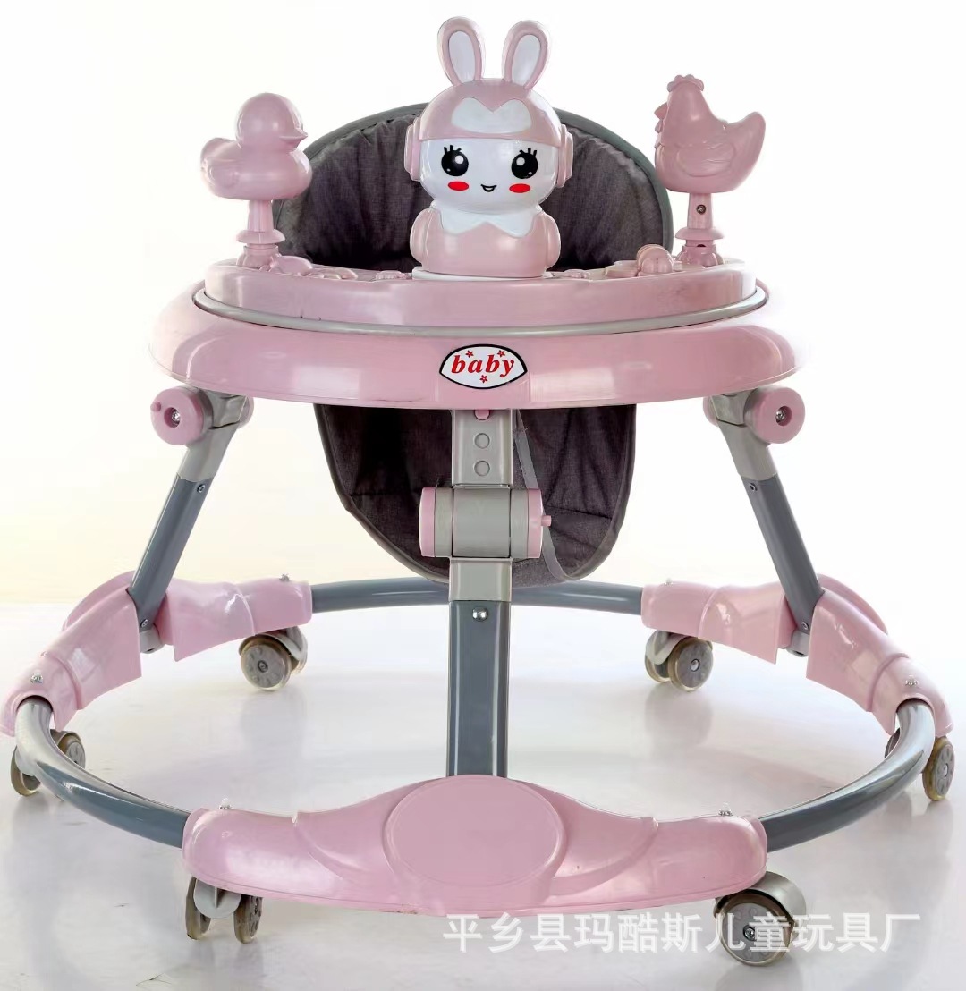婴幼儿折叠学步车防侧翻宝宝助步车6-18个月防0型腿学走路车静音详情6