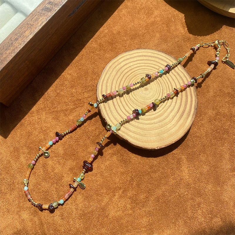 新款首发！彩虹碎石点点项链法式时尚轻奢精致潮流小众设计高级感详情6