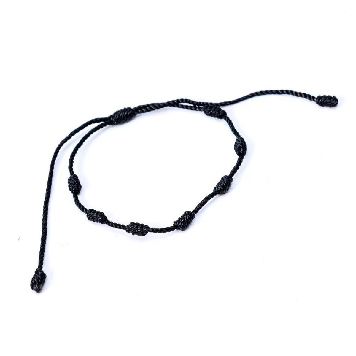 Cross-border best-selling fashionable 7-knot lucky bracelet, simple and individual, hand-woven adjustable couple friendship bracelet cover pic 6