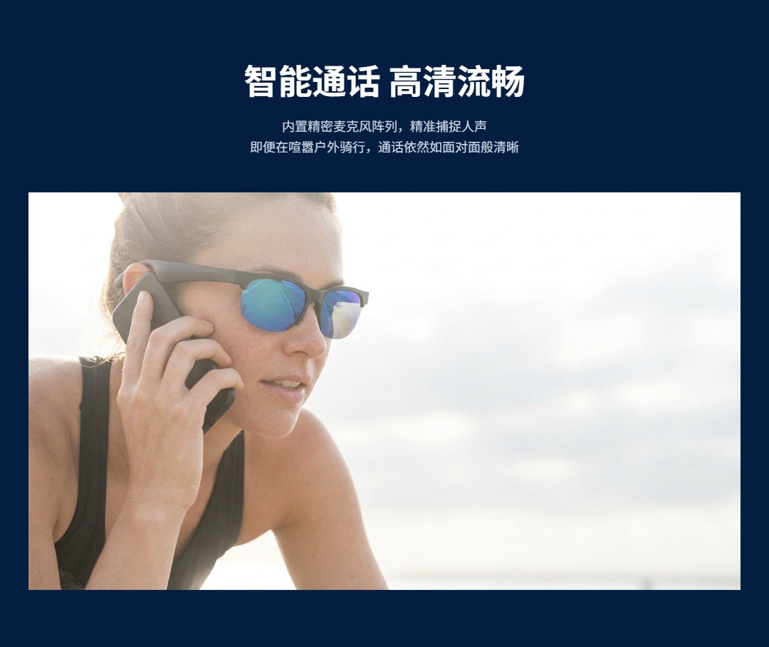 ZN433 Cross-border Foreign Trade Bluetooth ai Smart Glasses, Wireless Headphones, anti-glare and anti-polarized sunglasses, travel and driving pic 11
