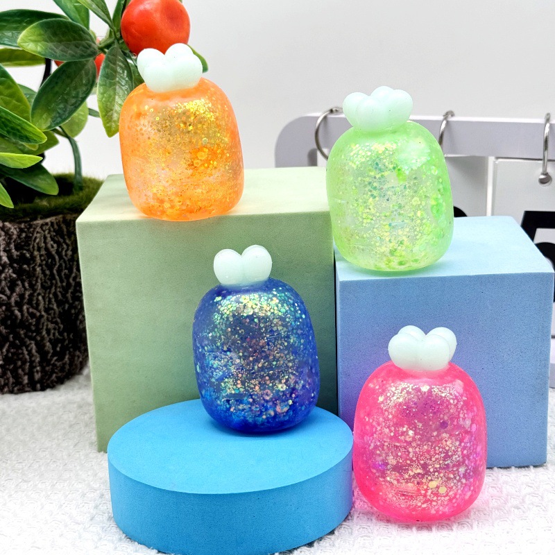 Easter Four-color maltose radish Mini Kneading Fun Aurora Gold Powder Stress-relieving Toy, a new and unique toy for children pic 5