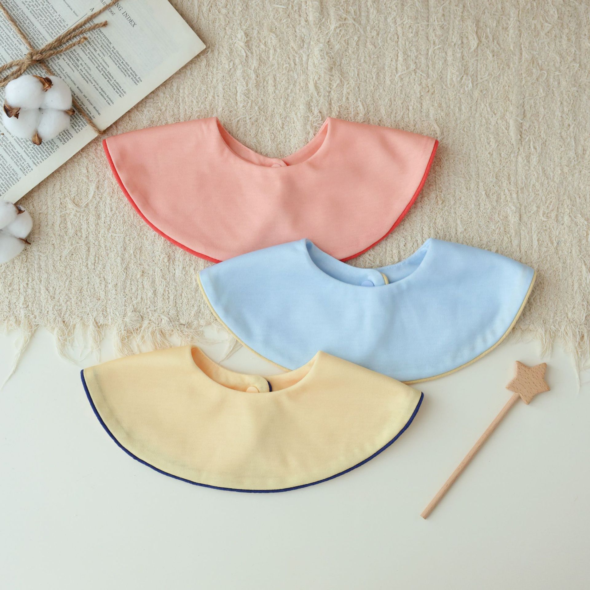 口水巾婴儿a类棉口水巾宝宝围嘴新生儿口水围兜夏款详情18