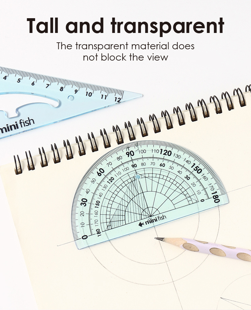 跨境外贸套装尺15cm软套尺学生彩色学习用品文具软尺子四件套批发详情6