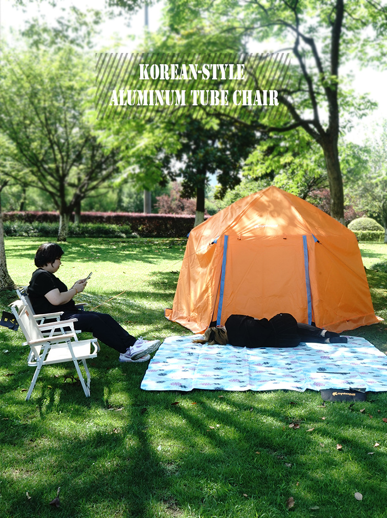 Komit outdoor folding chairs, Oxford fabric fishing beach chairs, portable camping and leisure low chairs, popular in stock in Japan and South Korea pic 1