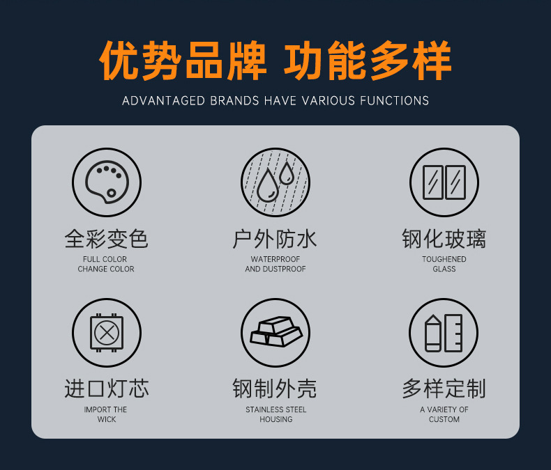 酒吧娱乐全彩LED深渊地砖灯直播间网红跳舞灯舞台嵌入式背景墙重力感户外公园广场台阶发光地板灯详情4