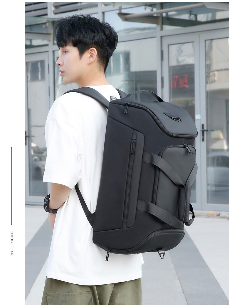 旅行包大容量背包独立鞋仓印logo干湿分离运动包户外健身包详情27