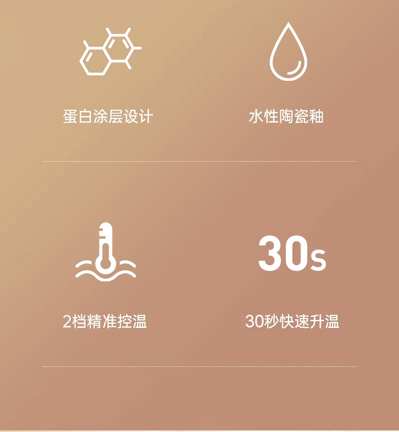 HATTEKER electric curling irons, egg curling irons, 25MM three-tube hair curlers, instant noodle heads, water ripple small hair curlers, large hair curling irons pic 4