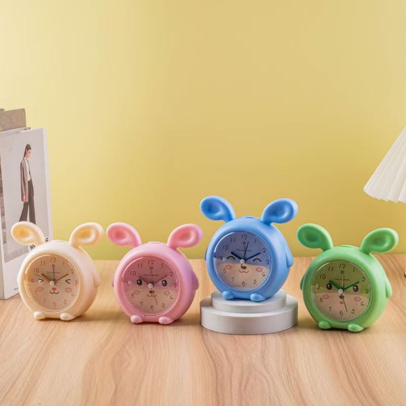 学生小闹钟懒虫起床音乐多功能儿童动物钟表卧室静音时尚可爱座钟详情14