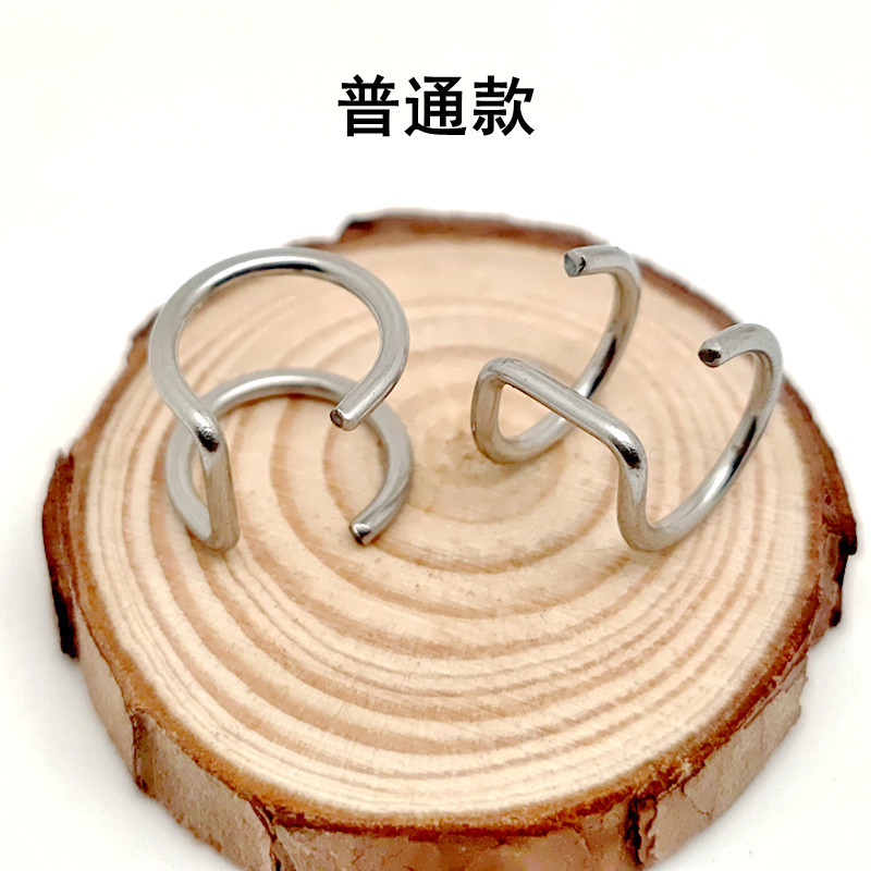 厂家批发U形型双圈耳夹C型耳夹耳坠韩国唇环耳饰欧美新款earrings详情9