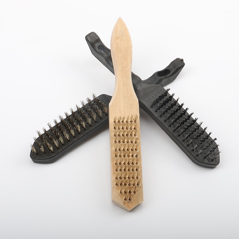 Wholesale of wooden handle steel wire brushes, rust removal brushes, fish scale brushes, grinding, rust removal, polishing and cleaning tool brushes from the manufacturer pic 20