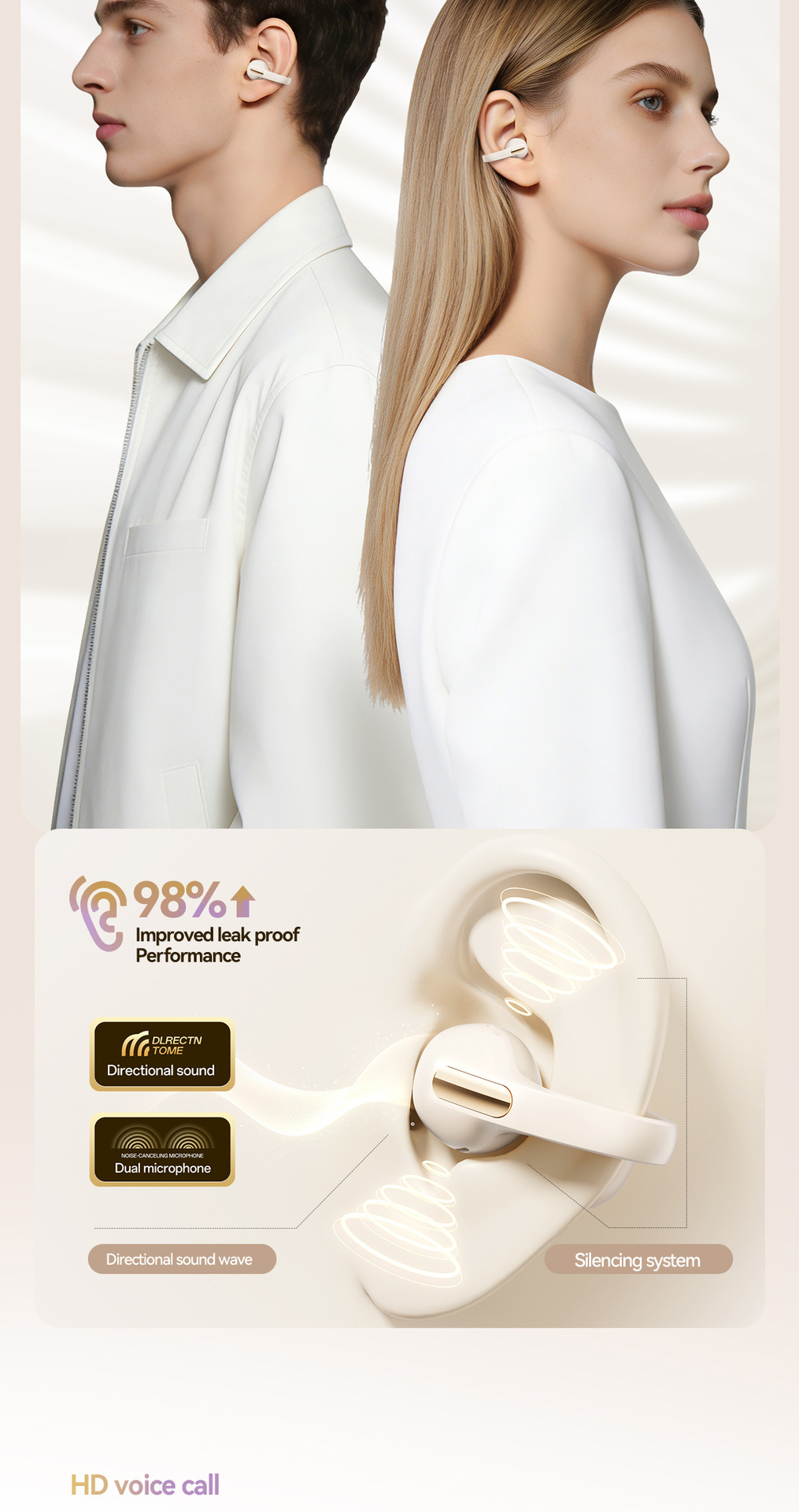 Crossover nuevo M158 bluetooth auriculares clip de oído digital larga duración alta calidad de sonido huqiang bei al por mayor pic 9