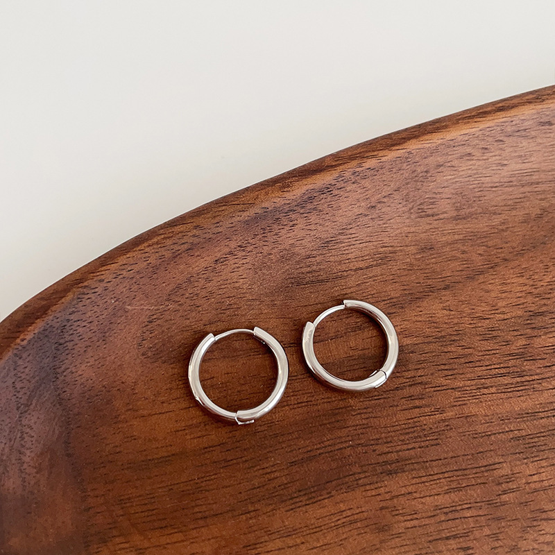 经典日常素圈金属耳圈女韩国简约个性百搭气质时尚耳钉耳环耳饰详情20