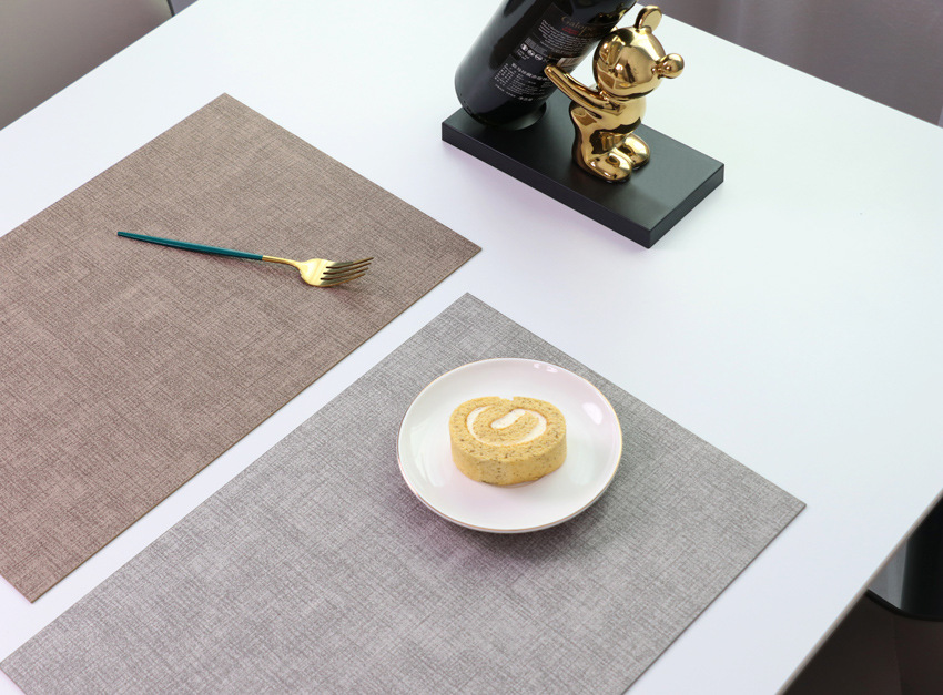 国潮餐垫可水洗桌布茶杯布纹餐桌垫子防烫隔热垫高级感西餐垫杯垫定制详情8