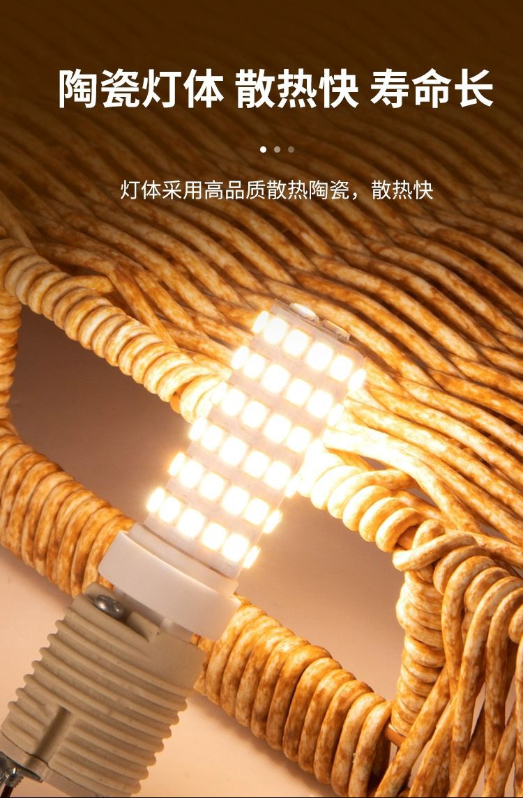 G9 LED pin small bulb, G4 high-brightness energy-saving light source, flickerless 220V ceramic corn lamp, three-color light pic 13