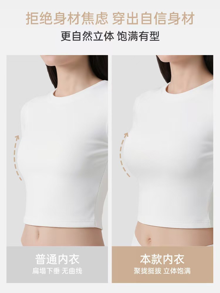 聚拢调整型薄款透气双重提拉奶嘴胶软承托无痕内衣女文胸罩详情7