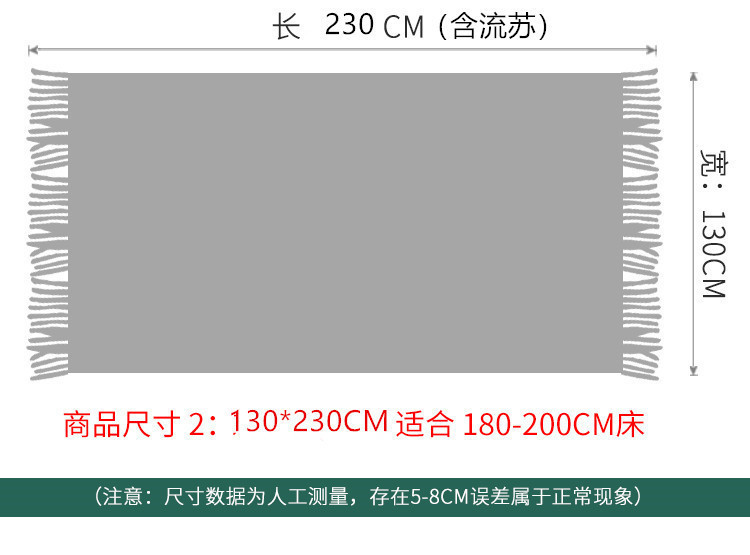 ins风沙发毯盖毯针织毯子 夏季办公室午睡毯床尾搭巾小毛毯批发详情22