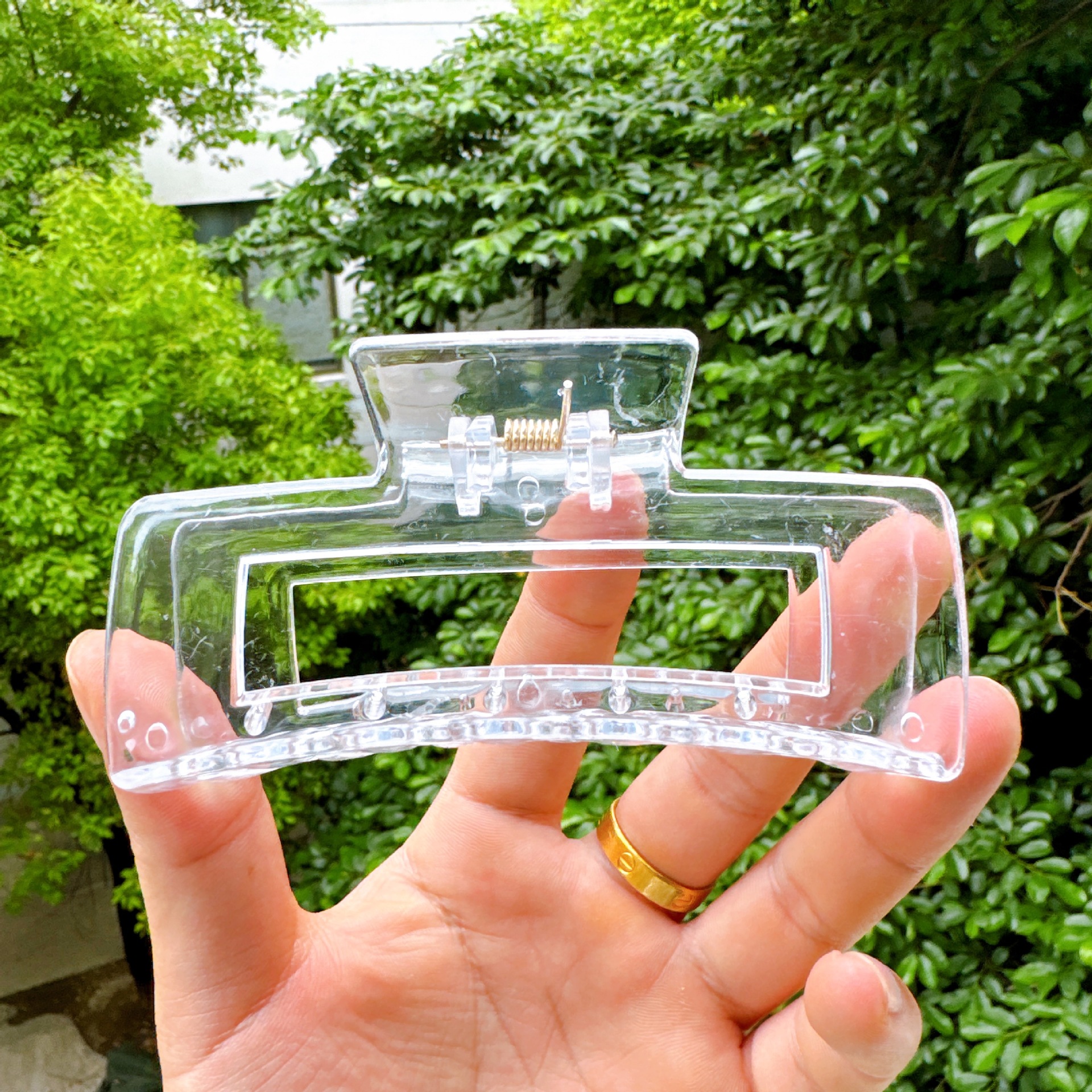 Wholesale of new transparent gripper, back head hair clip, handcrafted shark clip, diy gripper, rough bottom clip pic 7