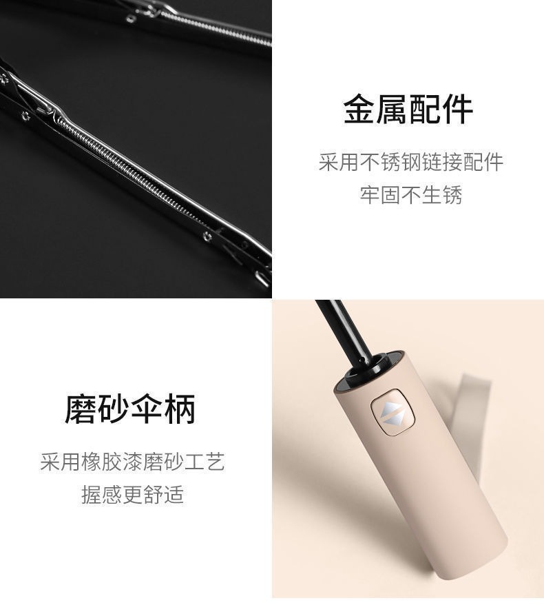 24骨雨伞加大加固男款学生三折伞防紫外线太阳伞广告伞批发定制详情11