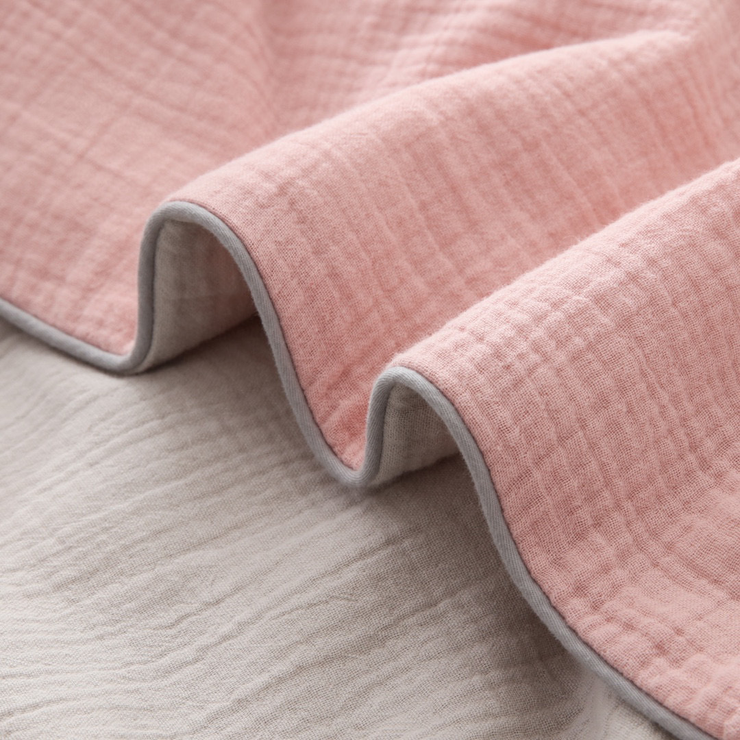 Summer pure cotton double-layer gauze air-conditioned quilt for newborns, washed and embroidered baby summer quilt pic 26