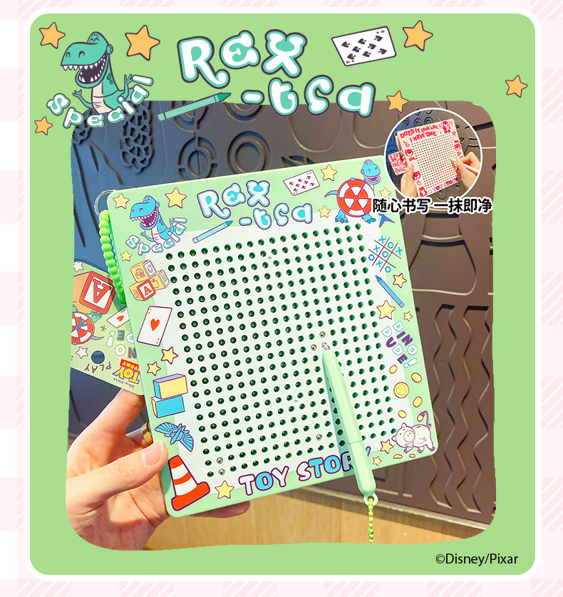 百茂正版大号磁吸钢珠画板钥匙扣挂件创意玩具总动员解压儿童玩具详情13