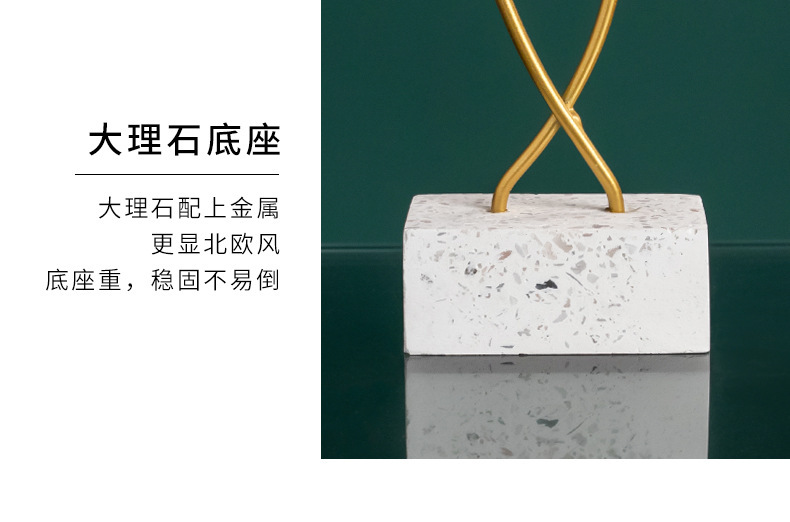 Nordic light luxury style creative metal handicrafts, ginkgo leaf ornaments, home decoration, living room entrance hall home ornaments pic 15