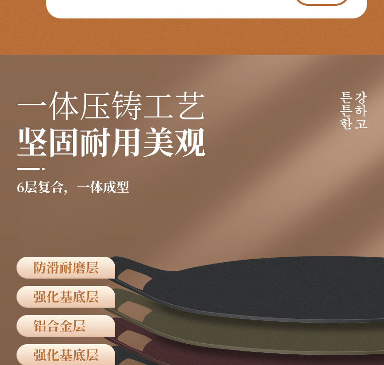 烤盘麦饭石电磁炉烤肉盘商用卡式炉烤盤烧烤盘韩式户外铁板烧铁板详情19