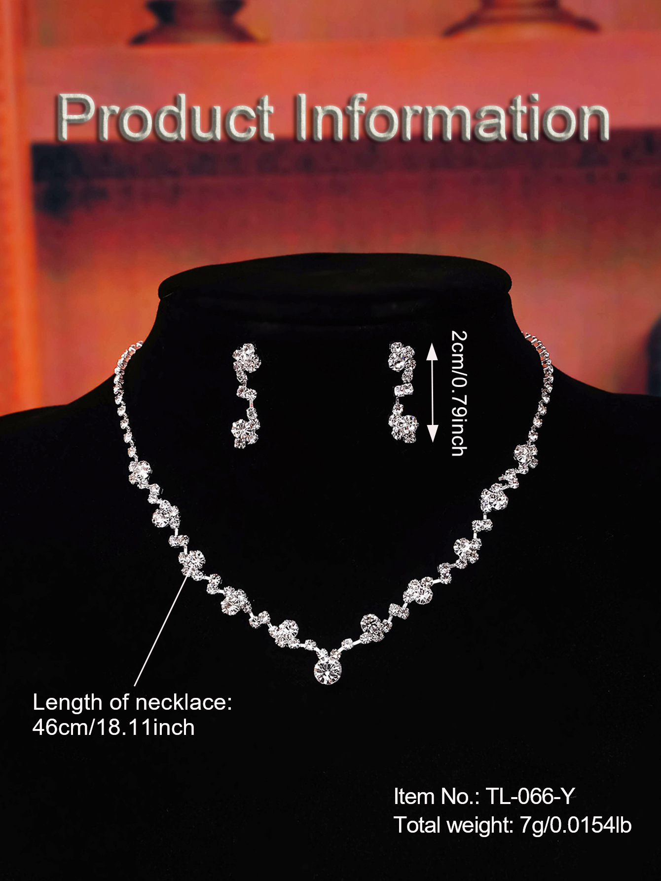 European and American bestsellers, light luxury, niche and exquisite necklaces, versatile, stylish, fashionable and individual two-piece set of necklaces and stud earrings pic 2